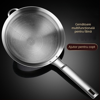 304 oțel inoxidabil – strecurătoare mare pentru făină, lapte de soia, suc și oase de pește – bucătărie și prăjire