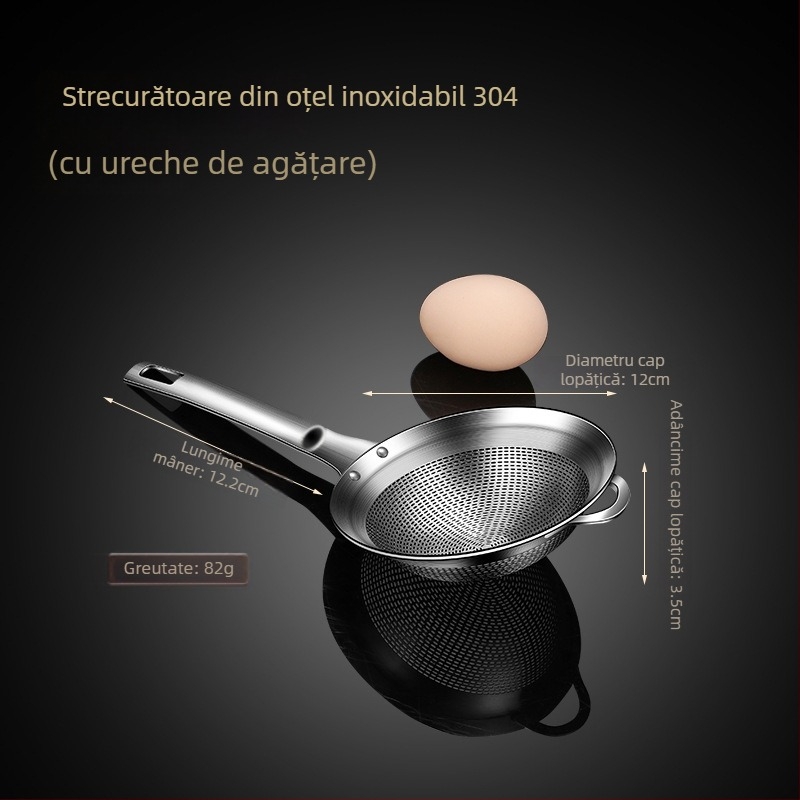 304 oțel inoxidabil – strecurătoare mare pentru făină, lapte de soia, suc și oase de pește – bucătărie și prăjire