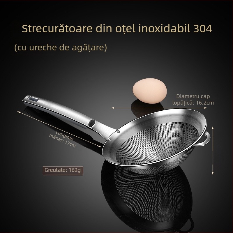 304 oțel inoxidabil – strecurătoare mare pentru făină, lapte de soia, suc și oase de pește – bucătărie și prăjire