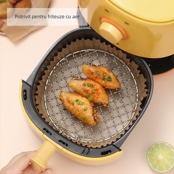 Grilă rotundă din oțel inoxidabil cu plasă, îngroșată, pentru aragaz, portabilă și multifuncțională