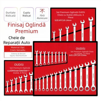 Set de chei dual-use cu capăt deschis și Torx, cheie dublă pentru reparații casnice și auto