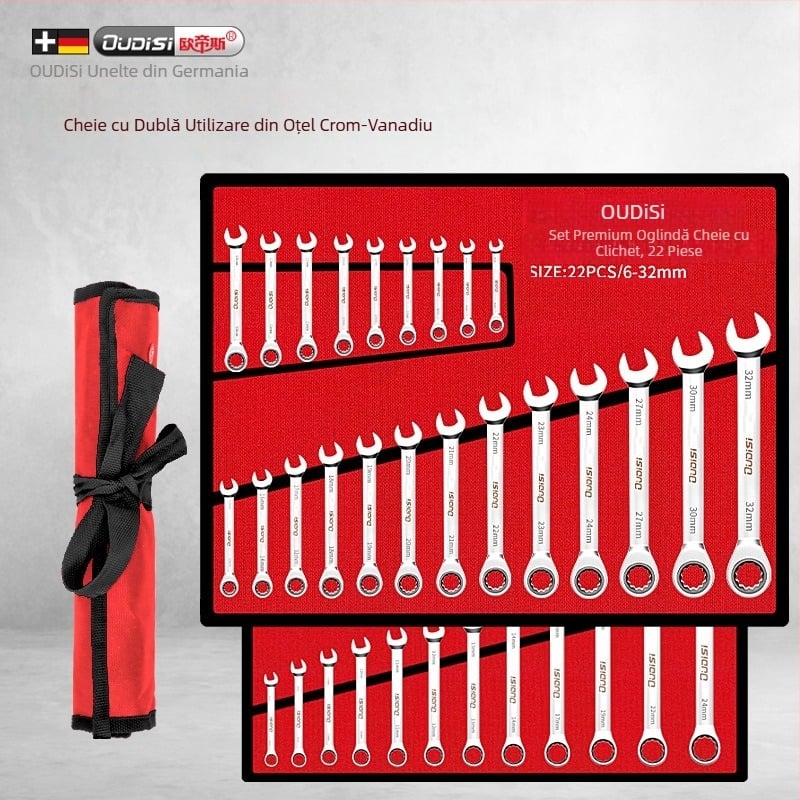 Set de chei dual-use cu capăt deschis și Torx, cheie dublă pentru reparații casnice și auto