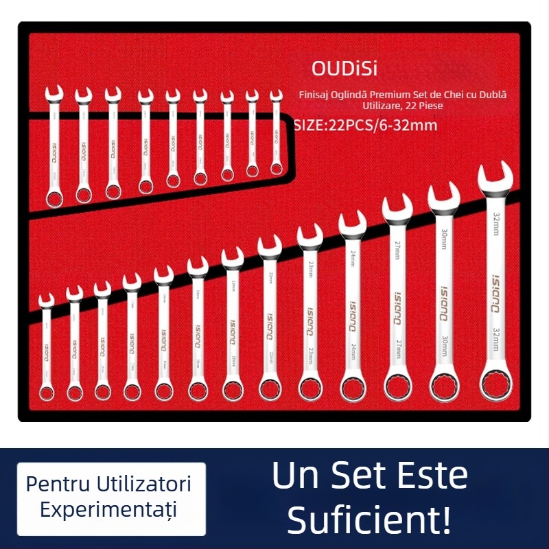 Set de chei dual-use cu capăt deschis și Torx, cheie dublă pentru reparații casnice și auto
