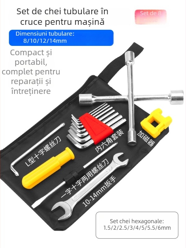 Set scule pentru bicicletă electrică: chei cu capete și șurubelnițe pentru întreținere și reparații ale bicicletei