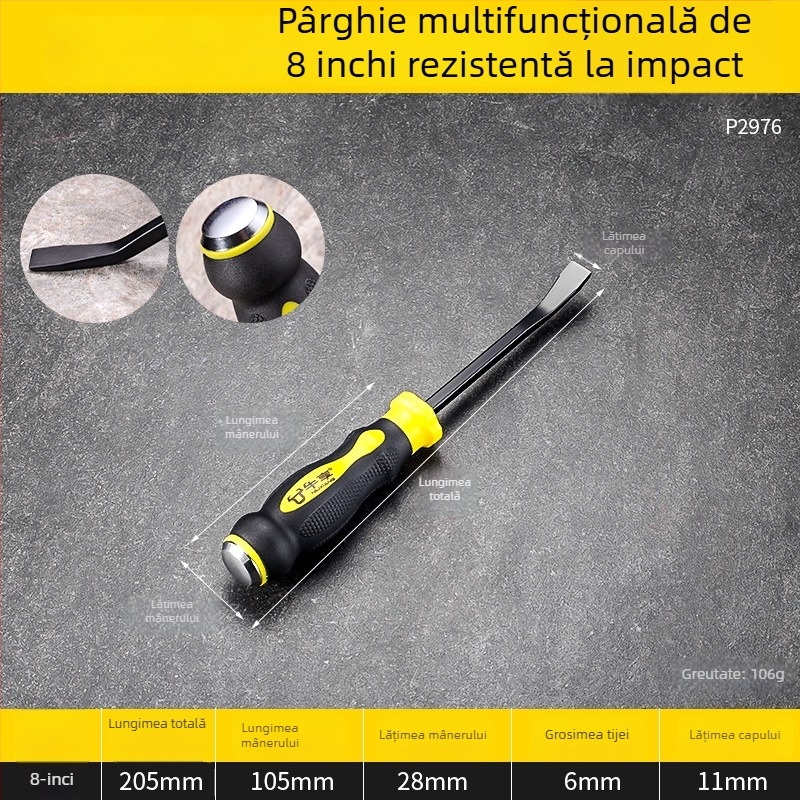 Levier industrial pentru reparații auto ale camionelor, oțel mangan, unealtă multifuncțională pentru demontarea anvelopelor și tâmplărie