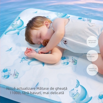 Beptides – Covoraș de răcire pentru bebeluși, vară din Ice Silk, pentru pătuț și podea pentru copii