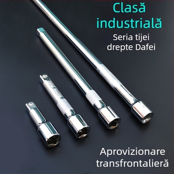 Dafei 1/2 inch oțel crom-vanadiu, tijă dreaptă cu soclu, unealtă auto, metric, manevrare manuală