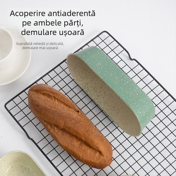 Formă lungă pentru toast din oțel carbon, pentru pâine și prăjituri