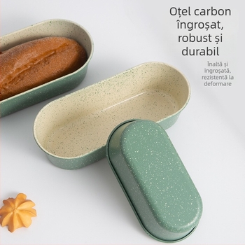 Formă lungă pentru toast din oțel carbon, pentru pâine și prăjituri