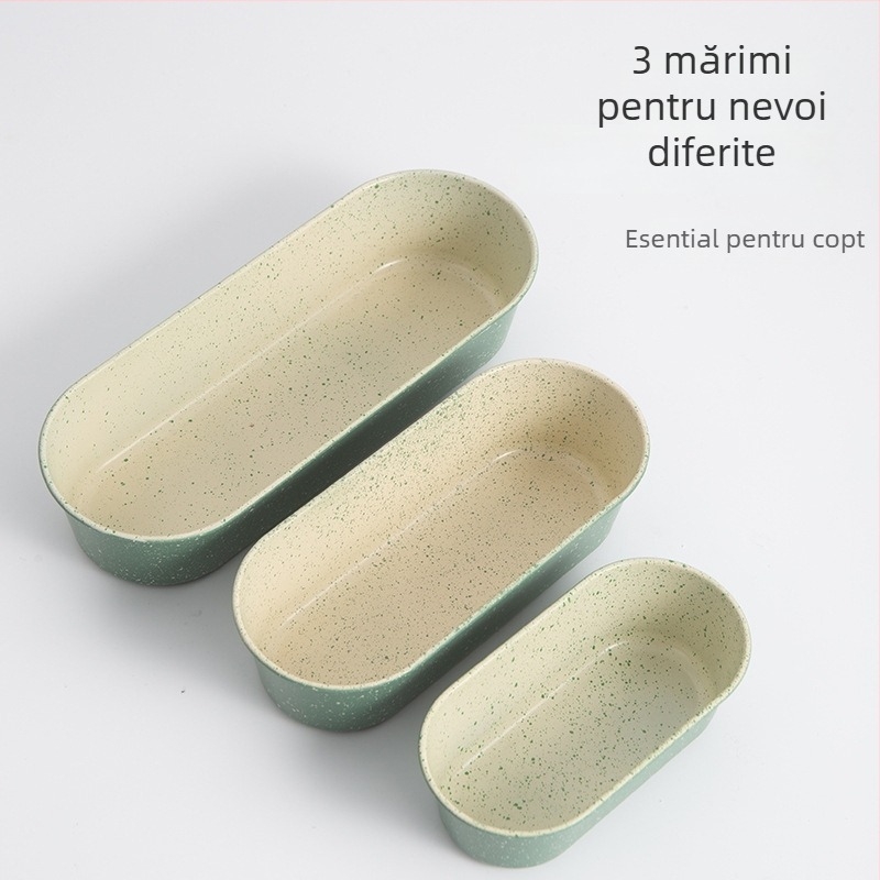 Formă lungă pentru toast din oțel carbon, pentru pâine și prăjituri