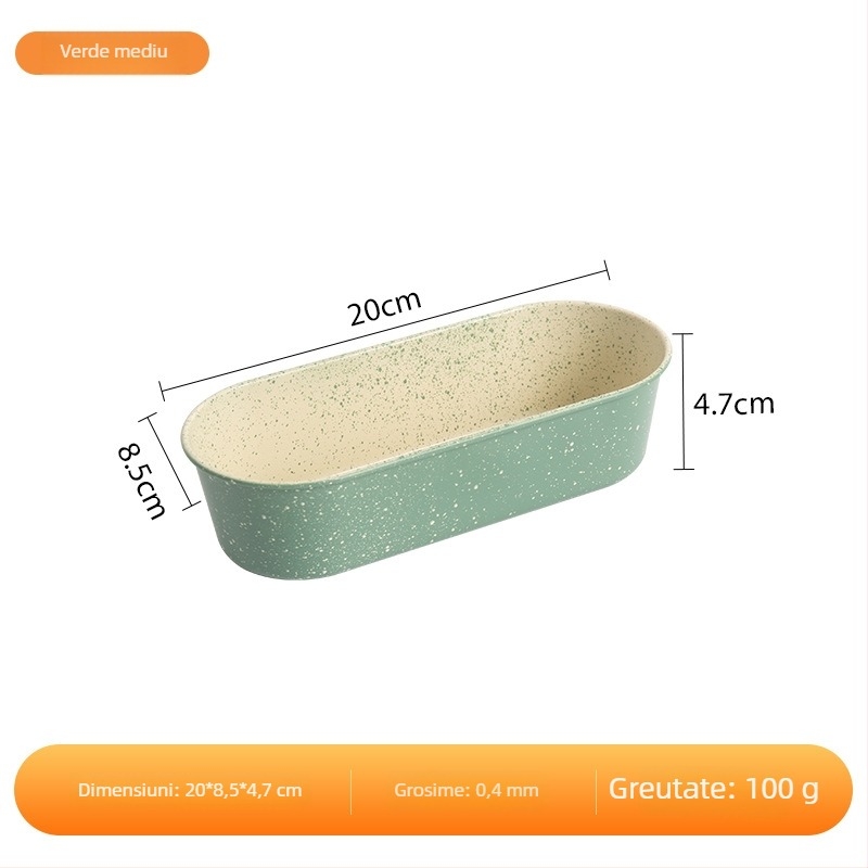 Formă lungă pentru toast din oțel carbon, pentru pâine și prăjituri