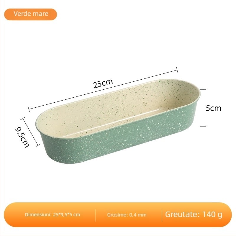 Formă lungă pentru toast din oțel carbon, pentru pâine și prăjituri