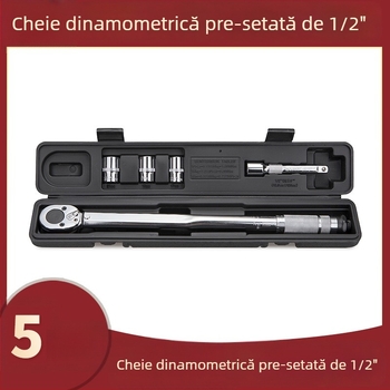 Set de chei dinamometrice 1/2 inch, 5–7 piese, pentru reparații auto
