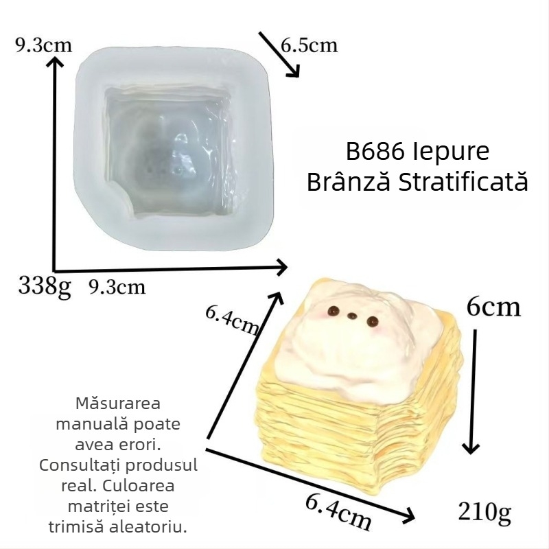 Formă din silicon în formă de câine pentru budincă de pâine cu cremă, model creativ pentru lumânare DIY cu aromă și coacere de ciocolată