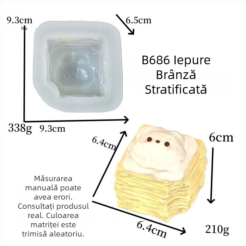 Formă din silicon în formă de câine pentru budincă de pâine cu cremă, model creativ pentru lumânare DIY cu aromă și coacere de ciocolată