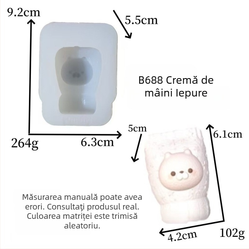 Formă din silicon în formă de câine pentru budincă de pâine cu cremă, model creativ pentru lumânare DIY cu aromă și coacere de ciocolată