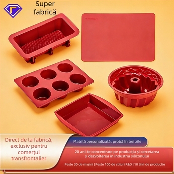 Formă personalizată din silicon pentru coacere — pâine și toast, rezistentă la temperaturi ridicate, eliberare ușoară, de calitate alimentară.