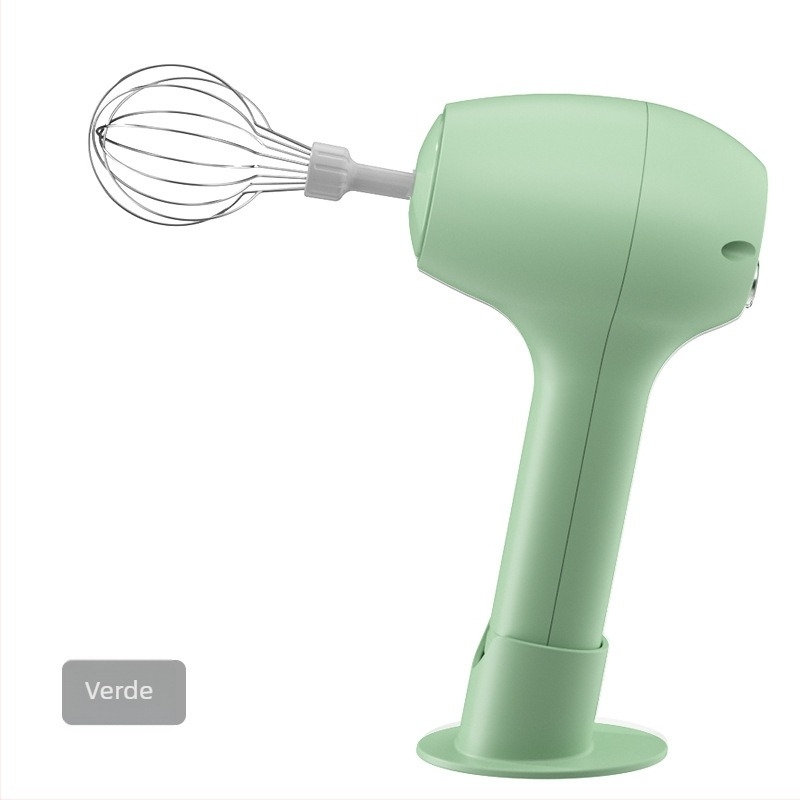Bețișor electric fără fir, mini mixer multifuncțional cu bază, pentru bătut ouă, frământat aluat și amestecat