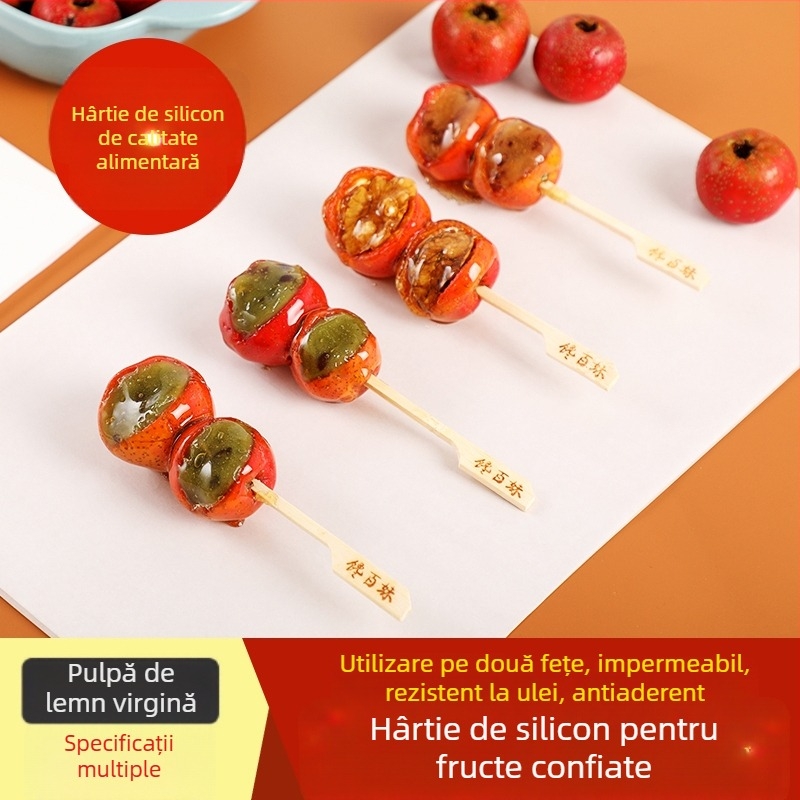 Hârtie de copt cu acoperire din silicon, hârtie de copt neaderentă, liner pentru tava de copt