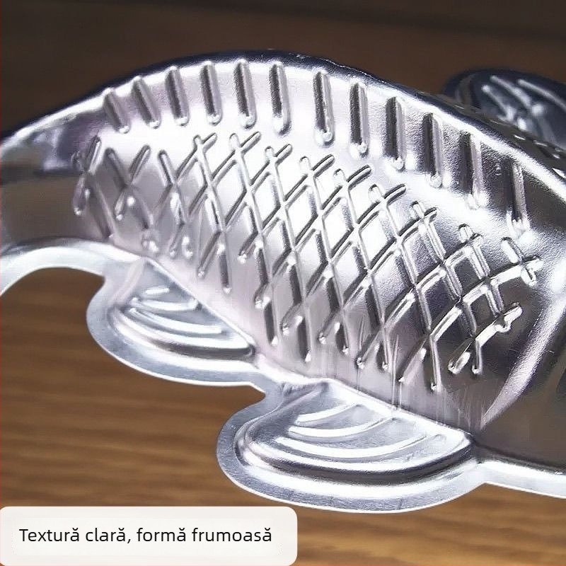 Formă din aluminiu în formă de pește pentru prăjituri de orez, jeleuri și chifle la abur