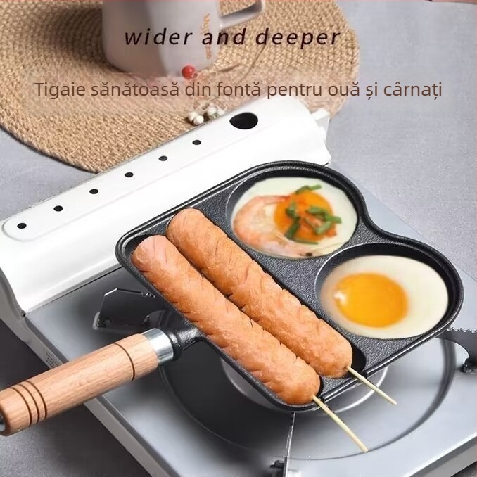 Tigaie grill din fontă pentru cârnați – pătrată, 0,9 kg, fără strat; pentru cârnați, prăjituri din orez, kebab de miel și alimente cu gluten