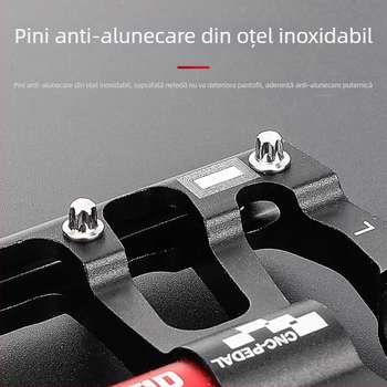 Tosuod Pedale pentru bicicletă din aliaj de aluminiu, cu rulmenți, anti-derapante, universale pentru biciclete montane și de drum