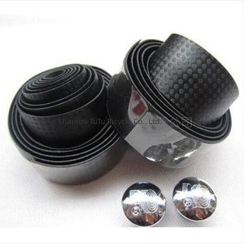 Bandă de ghidon cu model carbon pentru bicicletă fixie, anti-derapare, respirabilă, absorbantă a transpirației — accesoriu pentru bicicletă