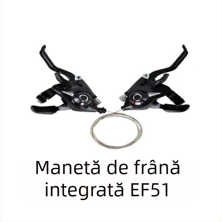 EF51-7 Bicicletă de munte – comutator integrat de viteze, compatibil cu 7/8 viteze și 21/24 viteze, marca Yanjun