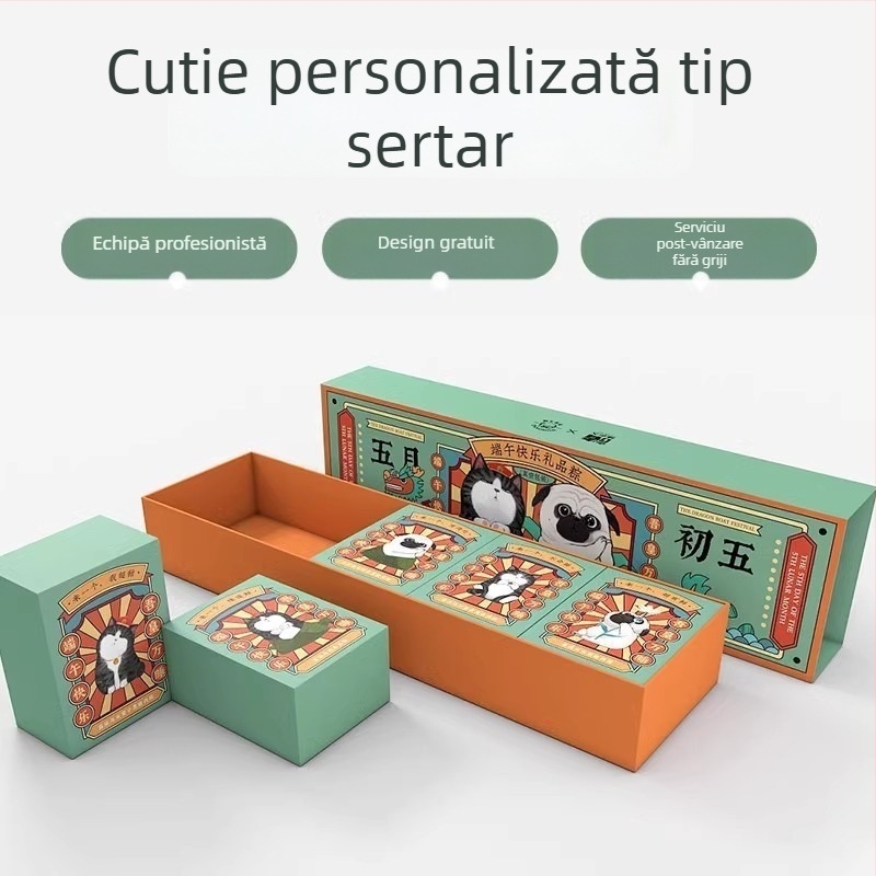 Cutie cadou personalizabilă pentru suplimente alimentare, produse de îngrijire a pielii și cosmetică, cu capac rabatabil și insignă