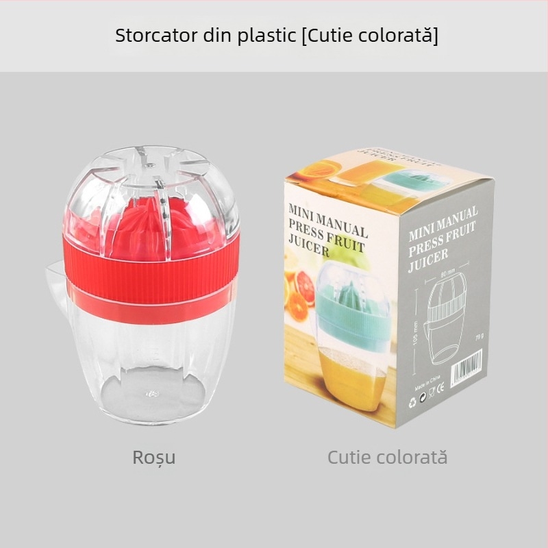 Storcător manual de citrice – storcător portabil din plastic pentru lămâie și portocale, uz casnic