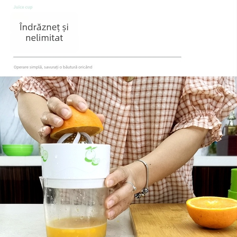 Stoarcere manuală cu cană rotativă – juicer mini portabil pentru extragere rapidă a sucului, fără risipă, pentru diverse sucuri