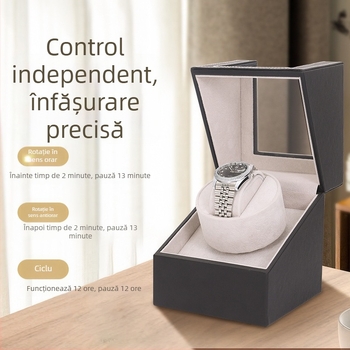Încărcător pentru ceas mecanic și cutie de depozitare pentru ceasuri, suport rotativ