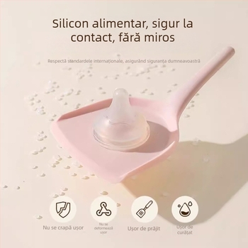 Set silicon lingură și spatulă Kawashimaya x Lulu Pig, rezistent la temperaturi înalte, ustensile de bucătărie, calitate alimentară