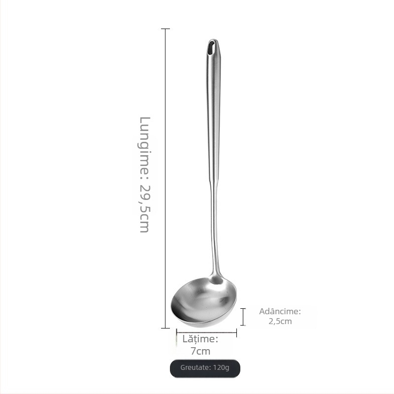 Set de linguri și spatule din oțel inoxidabil 304 – ustensile de bucătărie, spatulă mică, spatulă pentru omletă, durabil și rezistent la temperaturi înalte