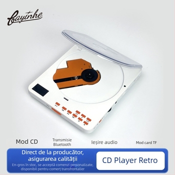 Bayin Box player CD portabil pentru discuri muzicale și învățarea limbii engleze