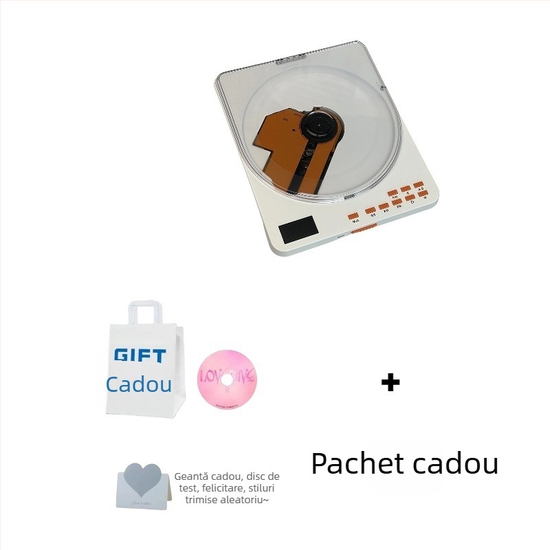 Bayin Box player CD portabil pentru discuri muzicale și învățarea limbii engleze