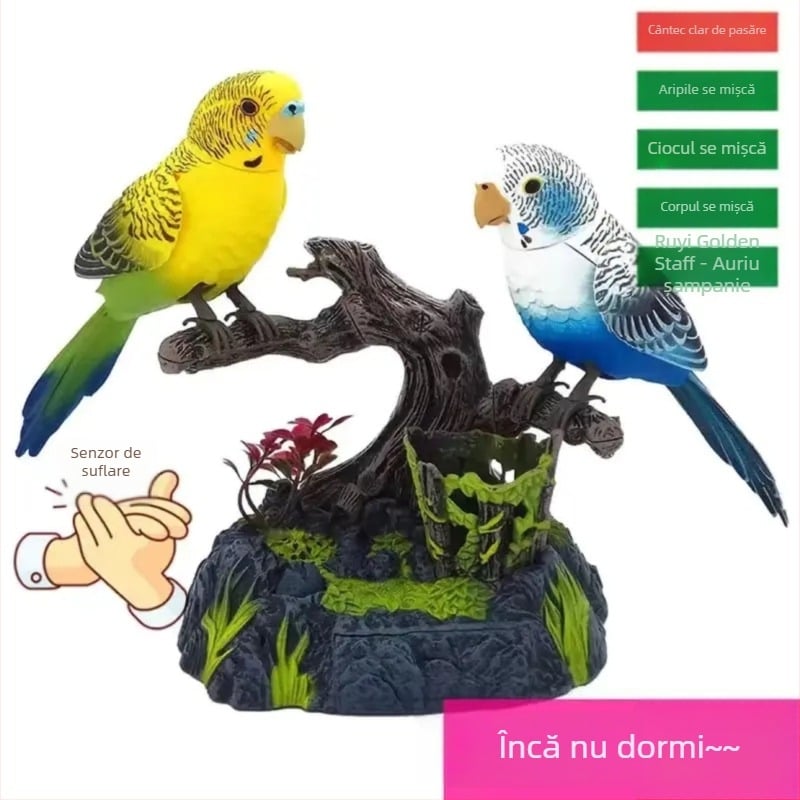 Jucărie educațională pentru învățare timpurie cu control vocal și iluminare, cip vocal muzical, soluție de cip, mască OTP și ambalaj