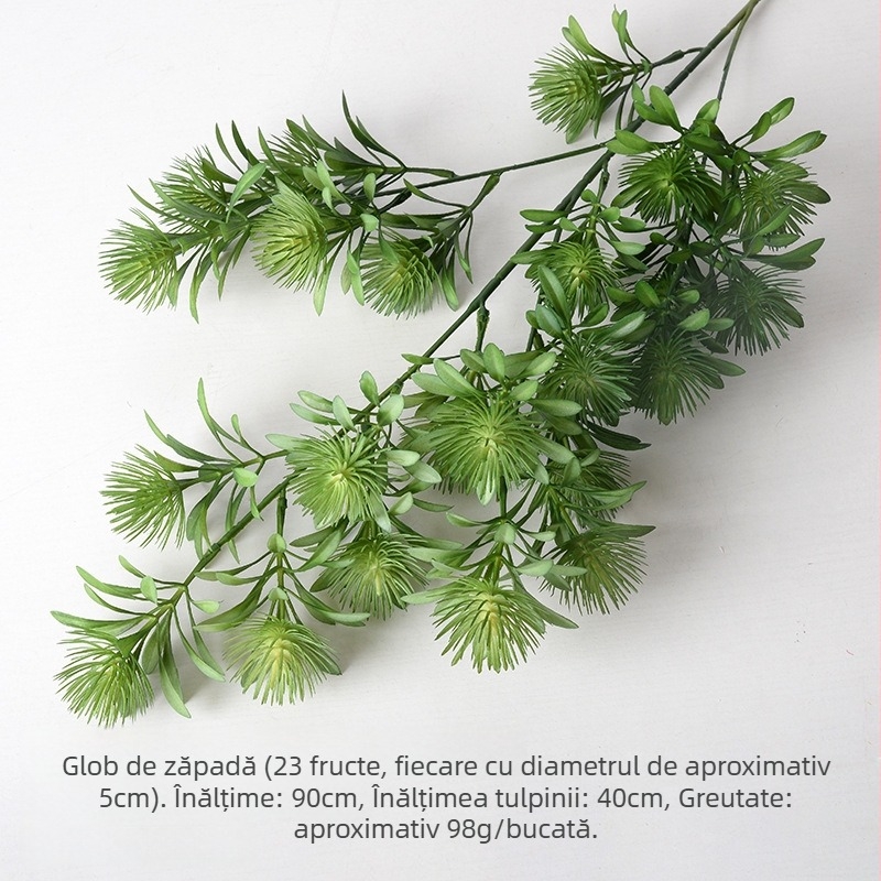 Flori artificiale personalizate și plante verzi în stil forestier pentru decorul sălii de nuntă