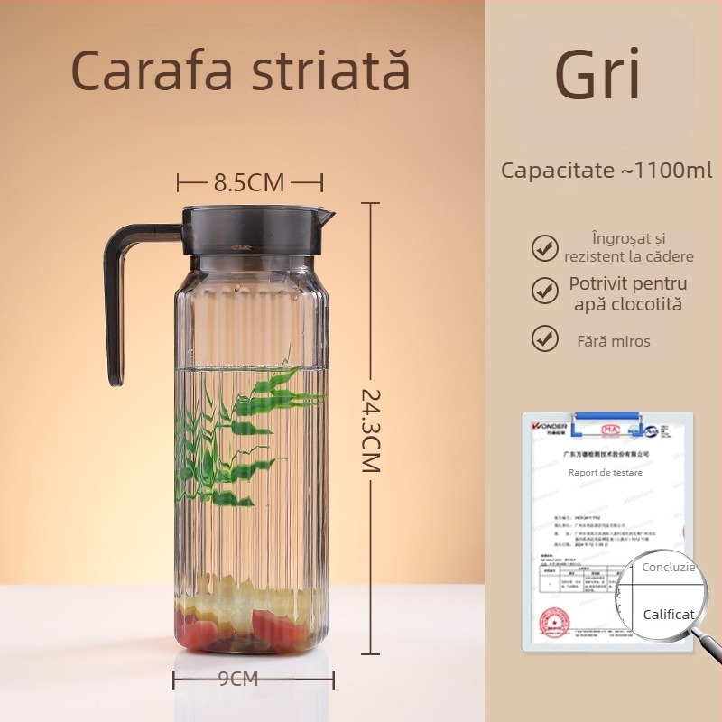 Recipient acrilic pentru apă rece, transparent, rezistent la temperaturi înalte, pentru sucuri și băuturi