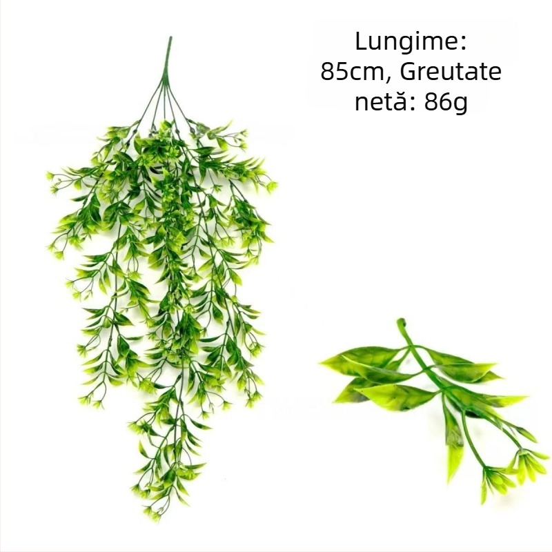 Viță de flori portocalie pentru perete, buchet decorativ din plante