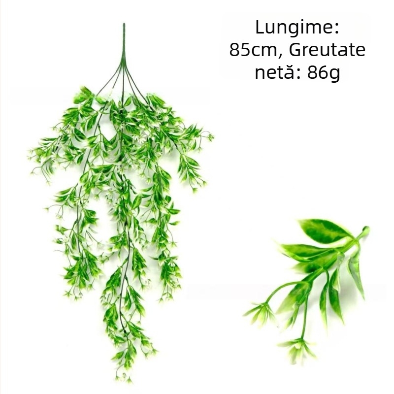 Viță de flori portocalie pentru perete, buchet decorativ din plante
