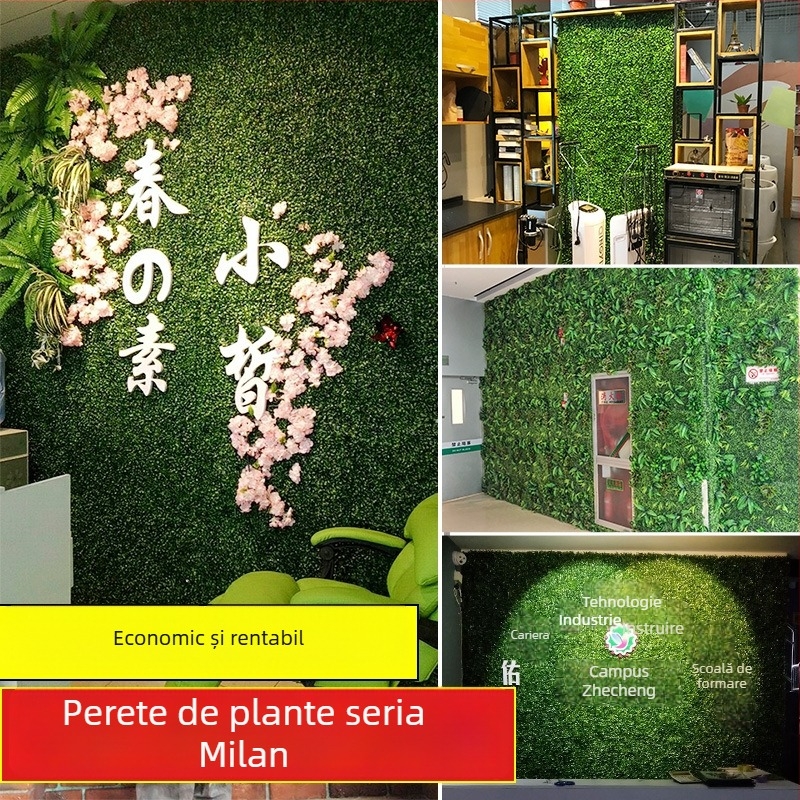 Perete cu iarbă artificială Milan – panou decorativ, fundal pentru nunți și ședințe foto