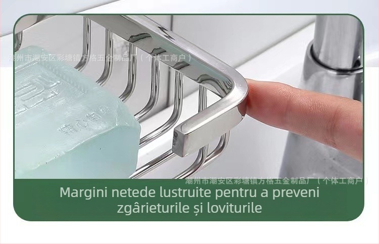 Suport de săpun din oțel inoxidabil 304, montat pe perete, pentru baie