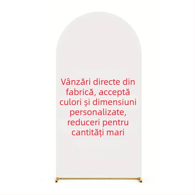 Acoperire din material elastic în formă de U pentru arc de nuntă – fundal pentru petreceri și fotografii