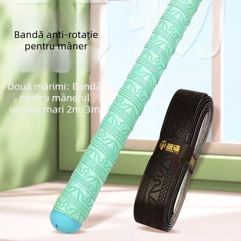 Înveliș pentru mâner de undiță din PU, absorbant la transpirație, anti-rotire, 2 m sau 3 m, culori: negru și Tiffany Blue