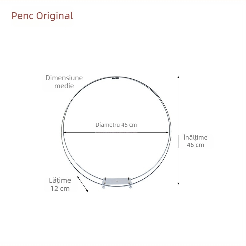 Arc circular de nuntă din fier forjat pentru baloane, fundal de scenă, ghirlande decorative, ornamente și suport de flori cu două niveluri
