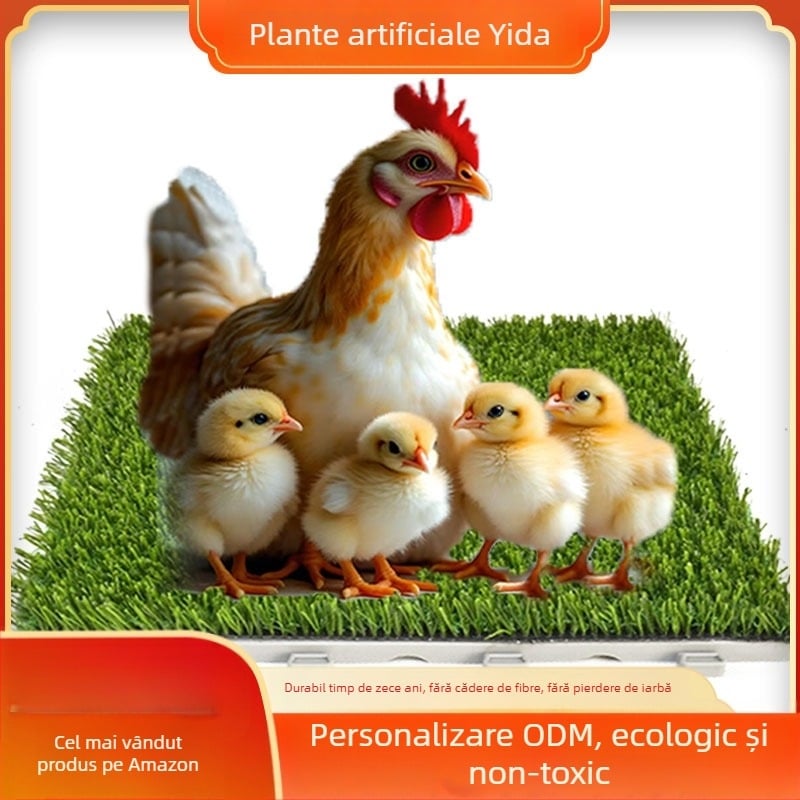 Gazon artificial pentru animale de companie, covoraș pentru cuiburi de găini și porumbei, lavabil, tăiere la dimensiune