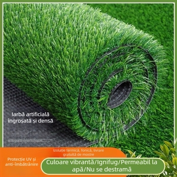 Gazon artificial pentru grădiniță, curte și balcon, covor exterior pentru spații verzi, cu izolație la acoperiș