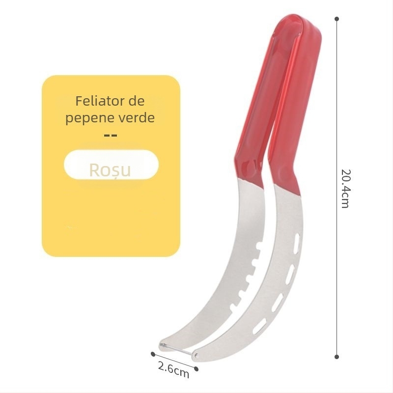 Tăietor pentru pepene din oțel inoxidabil — feliator multifuncțional