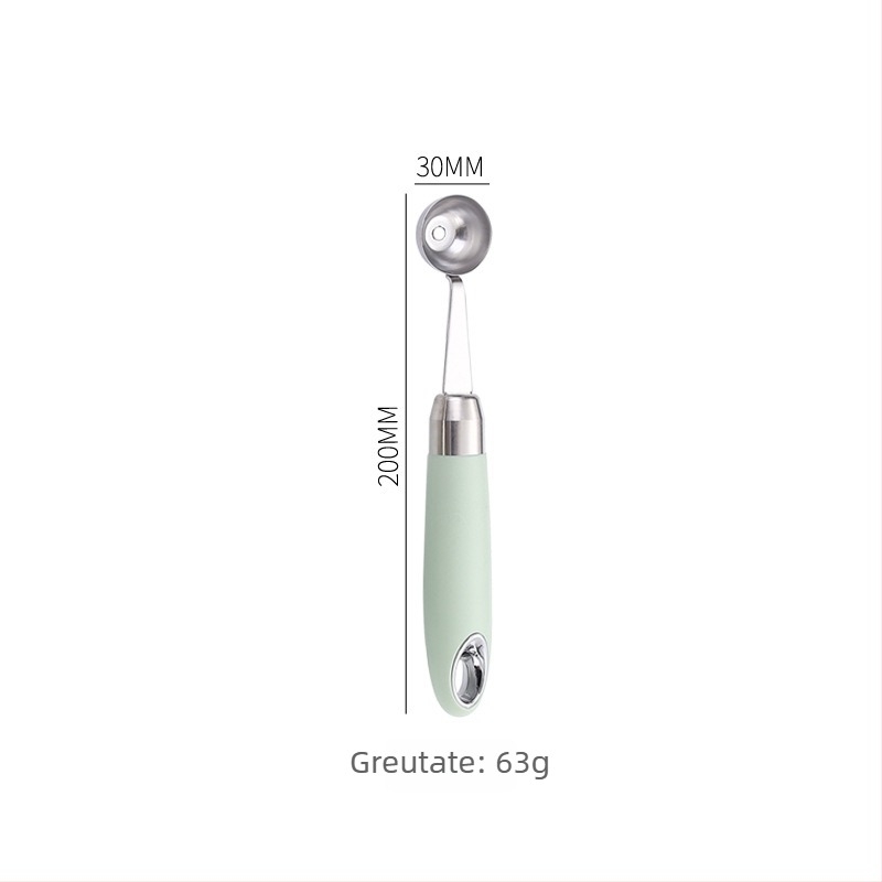 Instrument pentru bile de fructe din oțel inoxidabil 304 – pentru pepene și înghețată